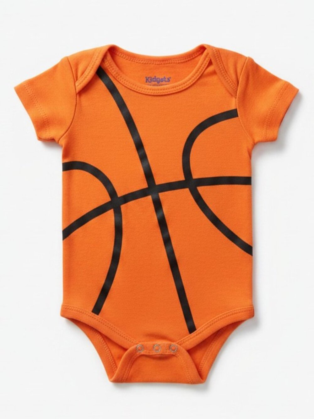 4/$12 💥♻ Kidgets Basketball Themed Infant Orange Bodysuit | Size 0-3m | 073